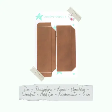 Creative-Depot Basic - Designline - Basic - Umschlag - Quadrat - Add On Boxbausatz - 5 cm