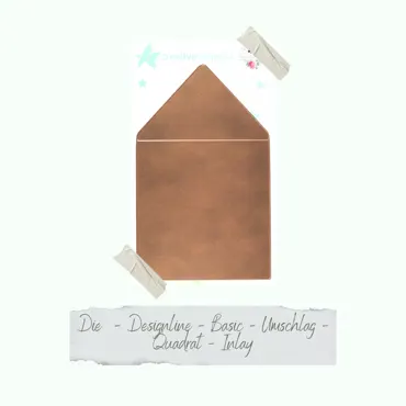 Creative-Depot Basic - Designline - Basic - Umschlag - Quadrat - Inlay