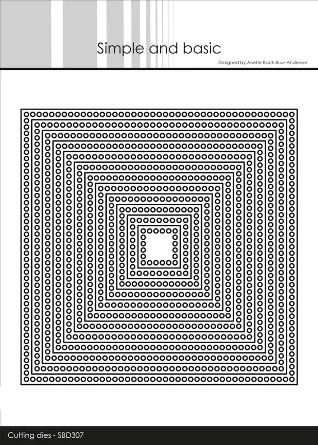 Simple and Basic Circle Edges Square Cutting Dies