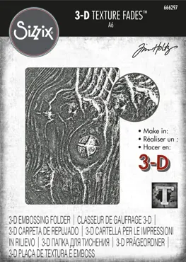 Sizzix • 3D Texture Fades by Tim Holtz Woodgrain