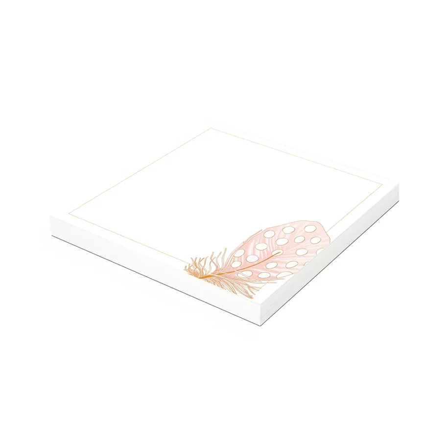 Alexandra Renke Kreativblock 'Rosa Feder' 15 x 15 cm