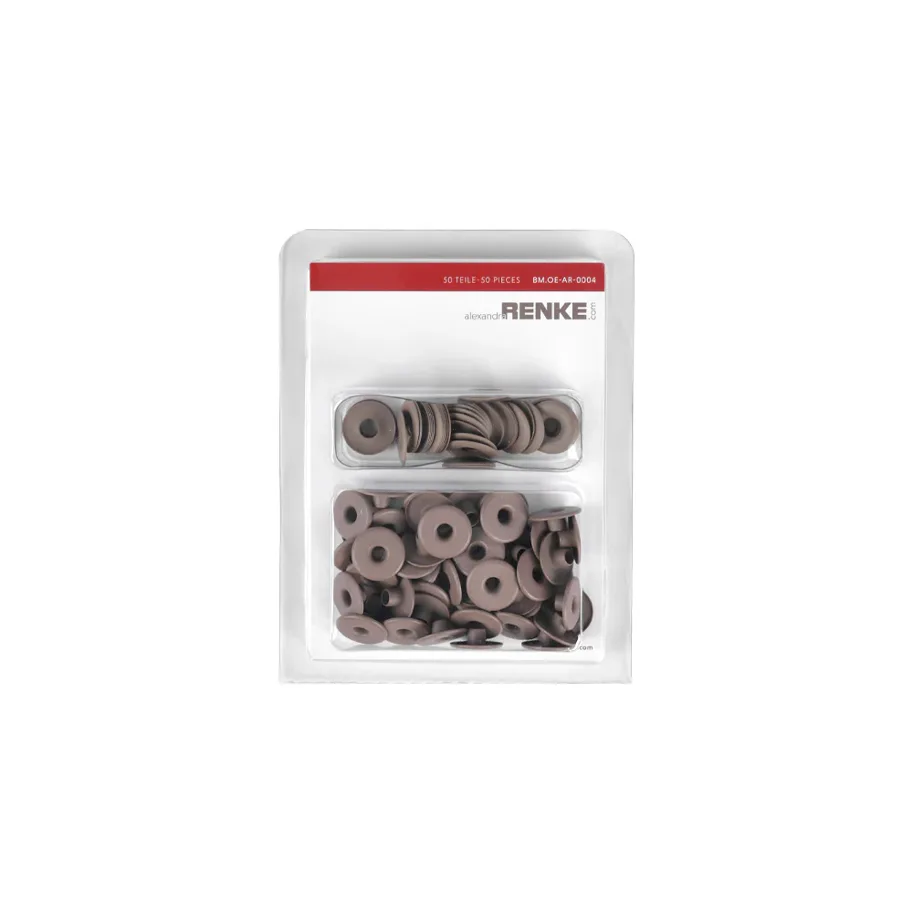 Alexandra Renke Ösen mit Unterlegscheibe '13mm / 5mm' Warmes Grau dunkel