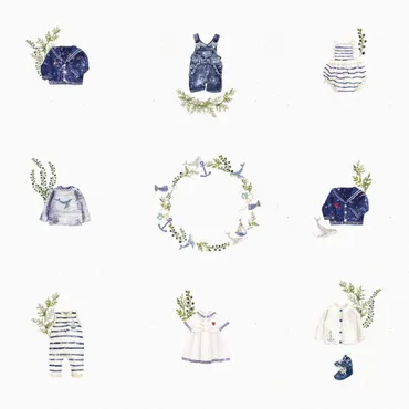 Charlie & Paulchen Bébé doux maritime – Vignetten