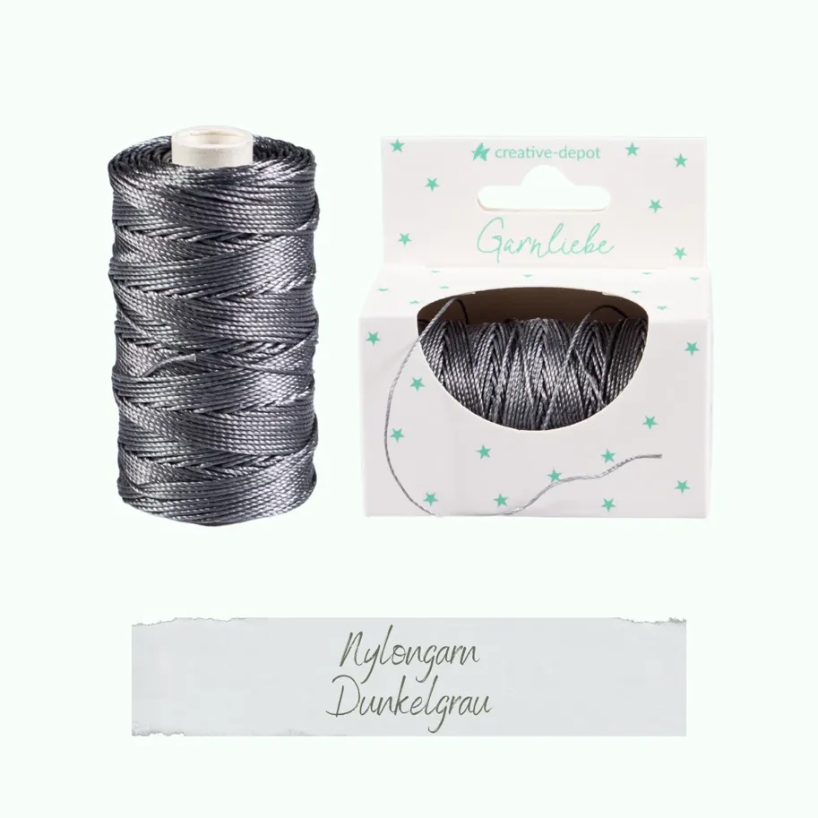 Creative-Depot Nylongarn - Dunkelgrau - Garnliebe