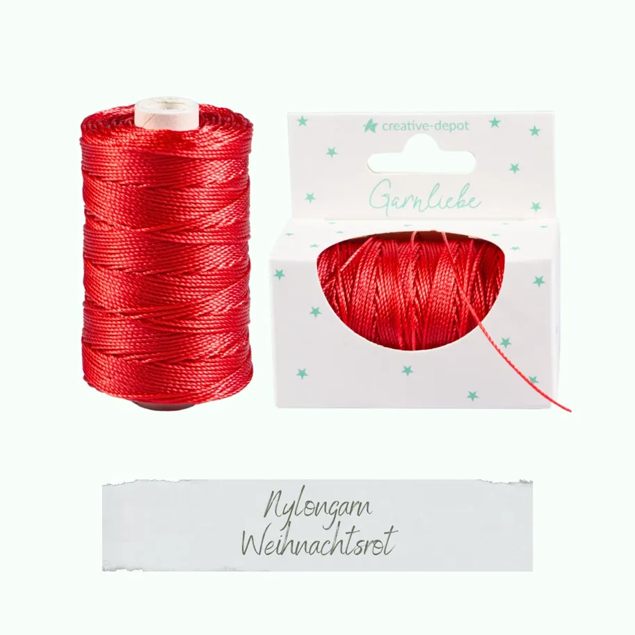 Creative-Depot Nylongarn - Weihnachtsrot - Garnliebe 
