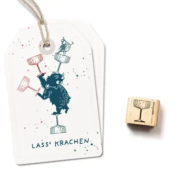 Cats on appletrees Ministempel Sektschale Dessertschale