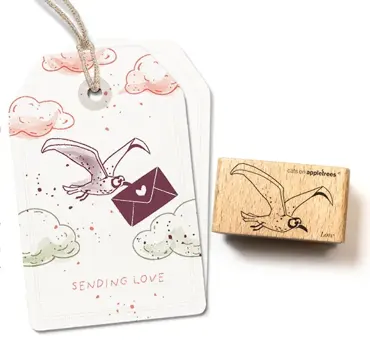 Cats on appletrees Stempel Möwe Lore Outline