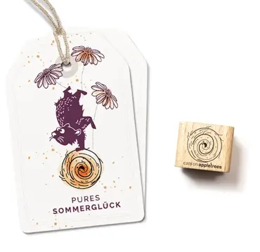 Cats on appletrees Stempel Strohballen