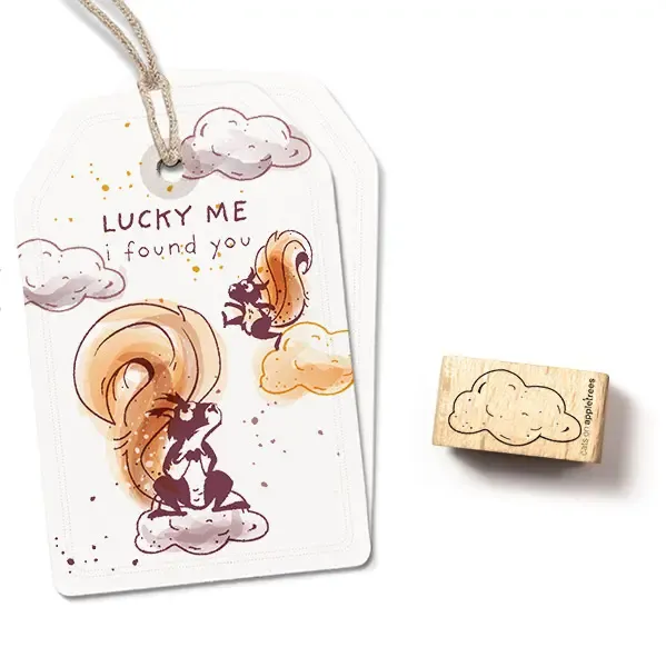 Cats on appletrees Stempel Wolke 3 klein