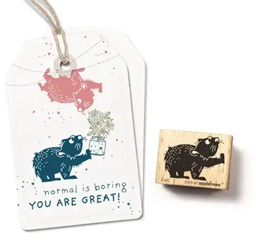 Cats on appletrees Stempel Wombat Lutz