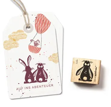 Cats on appletrees Stempel Häsin Lulu