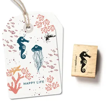 Cats on appletrees Stempel Seepferdchen Dodo