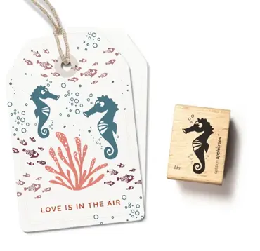 Cats on appletrees Stempel Seepferdchen Ida