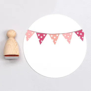 PERLENFISCHER-Stempel | Wimpel Sterne