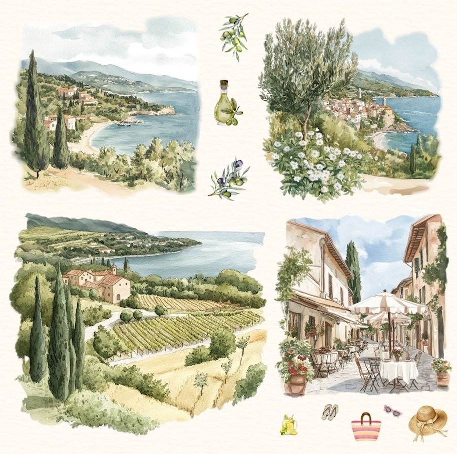 Lilly-Art Designpapier Toscana-1