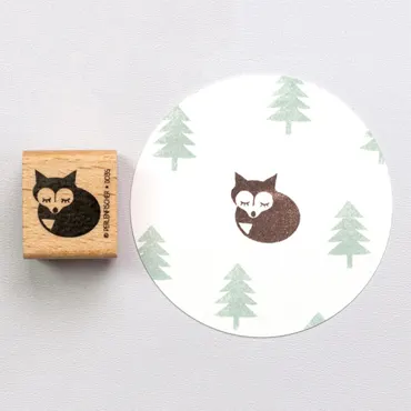 PERLENFISCHER-Stempel | Träumender Fuchs
