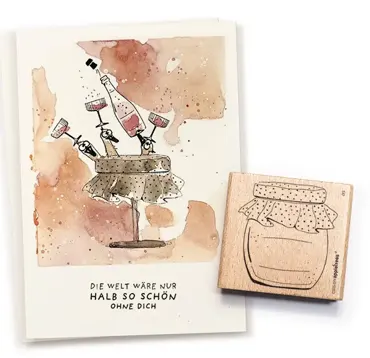 Cats on appletrees Stempel Marmeladenglas 3