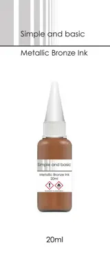 Simple and Basic Metallic Bronze Ink 20ml