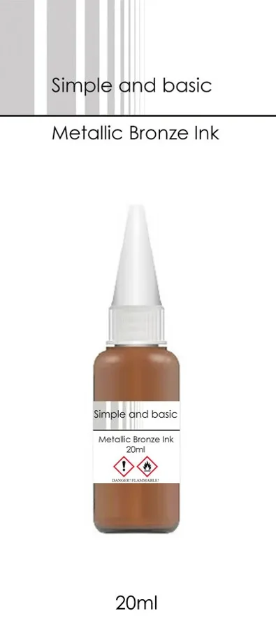 Simple and Basic Metallic Bronze Ink 20ml 