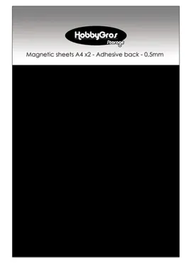 HobbyGros Storage "Magnetic Sheets A4 (2 pcs) - Adhesive Back"
