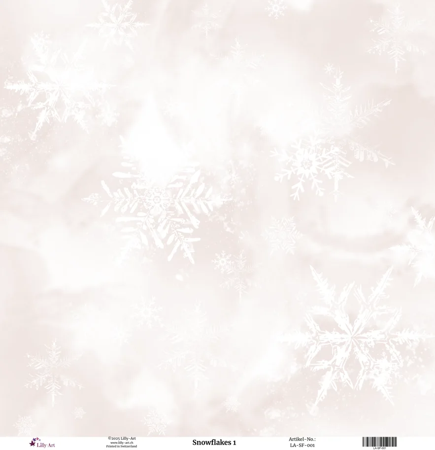 Lilly-Art Designpapier Snowflakes 1