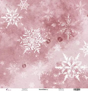 Lilly-Art Designpapier Snowflakes 5