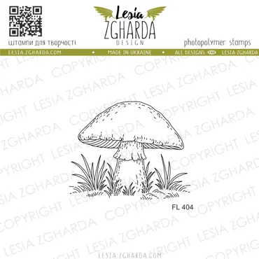 Lesia Zgharda Stamps "Autumn Forest Mushroom"