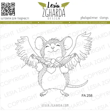 Lesia Zgharda Stamps "Angel Mouse"