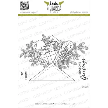 Lesia Zgharda Stamps Set "Winter holiday mail"