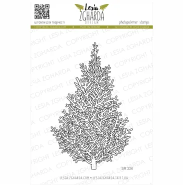 Lesia Zgharda Stamps "Christmas tree"