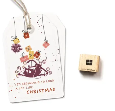 Cats on appletrees Ministempel Geschenk 13 Q