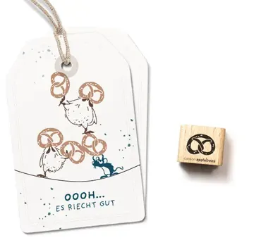 Cats on appletrees Ministempel Laugenbrezel 2