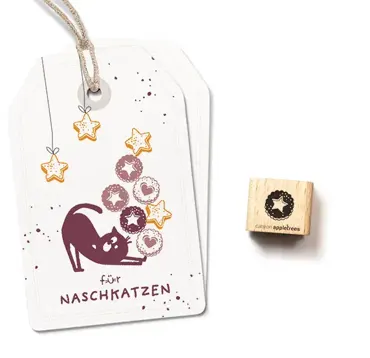 Cats on appletrees Ministempel Marmeladenplätzchen - Stern
