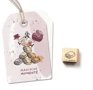 Cats on appletrees Ministempel Pain au Chocolat
