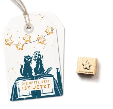 Cats on appletrees Ministempel Zimtstern