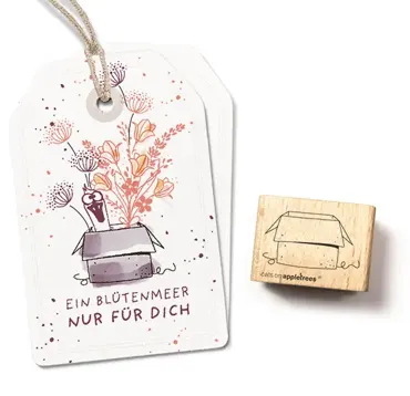 Cats on appletrees Stempel Karton 1 Outline