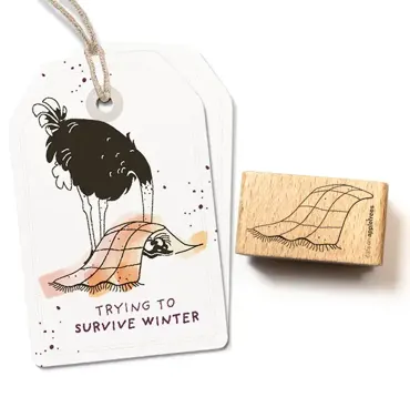 Cats on appletrees Stempel Kuscheldecke