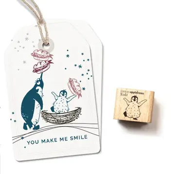 Cats on appletrees Stempel Pinguin Yuki