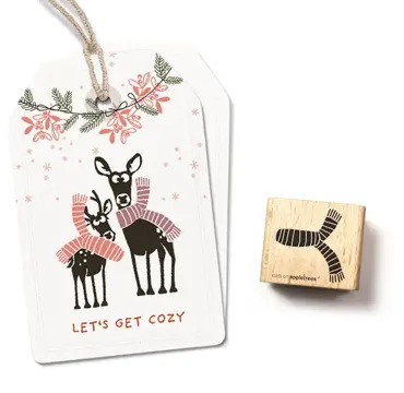 Cats on appletrees Stempel Schal 2