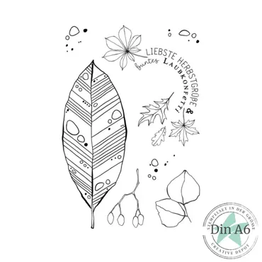 Creative-Depot Stempelset - Laubkonfetti