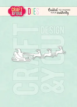 Craft & You Dies "Santa Claus with a sleigh"