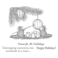Spellbinders Tree-Mendous Christmas Cling Rubber Stamp Set Unwrapping Memories