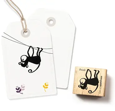 Cats on appletrees Stempel Äffchen Paule