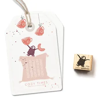 Cats on appletrees Ministempel Pinguin Eltje