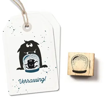 Cats on appletrees Stempel Schneekugel