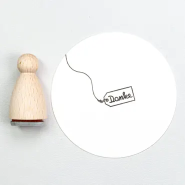 PERLENFISCHER STEMPEL | ETIKETT DANKE