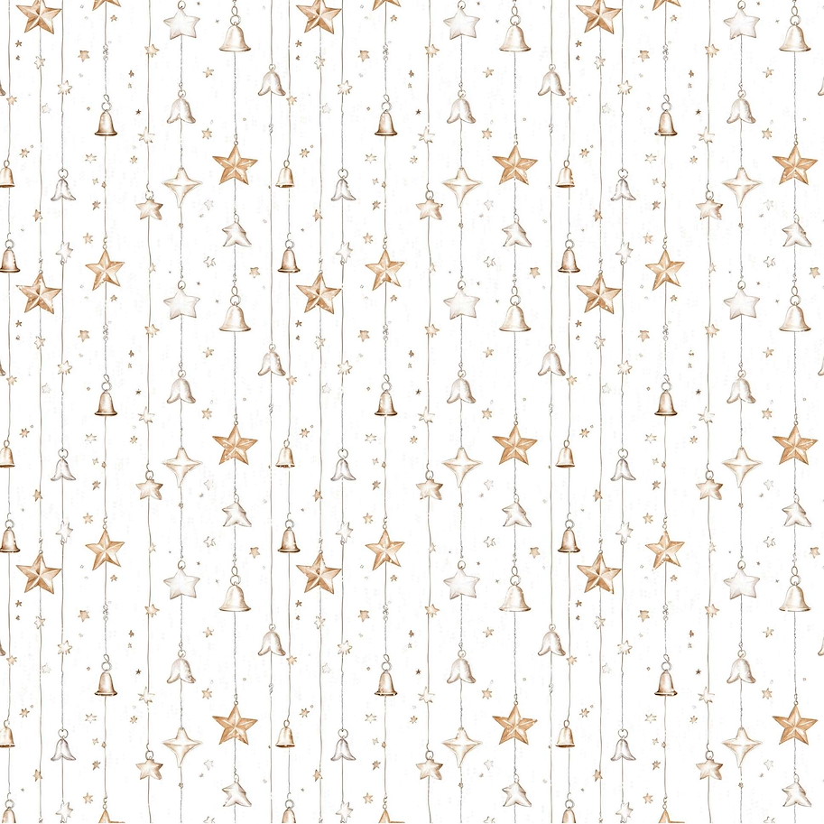 Lilly-Art Designpapier Bells and Stars 2