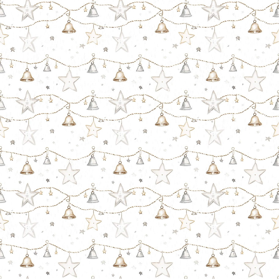 Lilly-Art Designpapier Bells and Stars