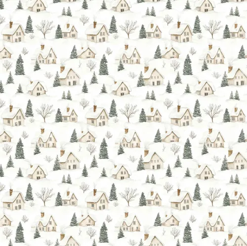 Cottages and Fir Trees.jpg