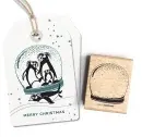 Cats on appletrees Stempel Schneekugel